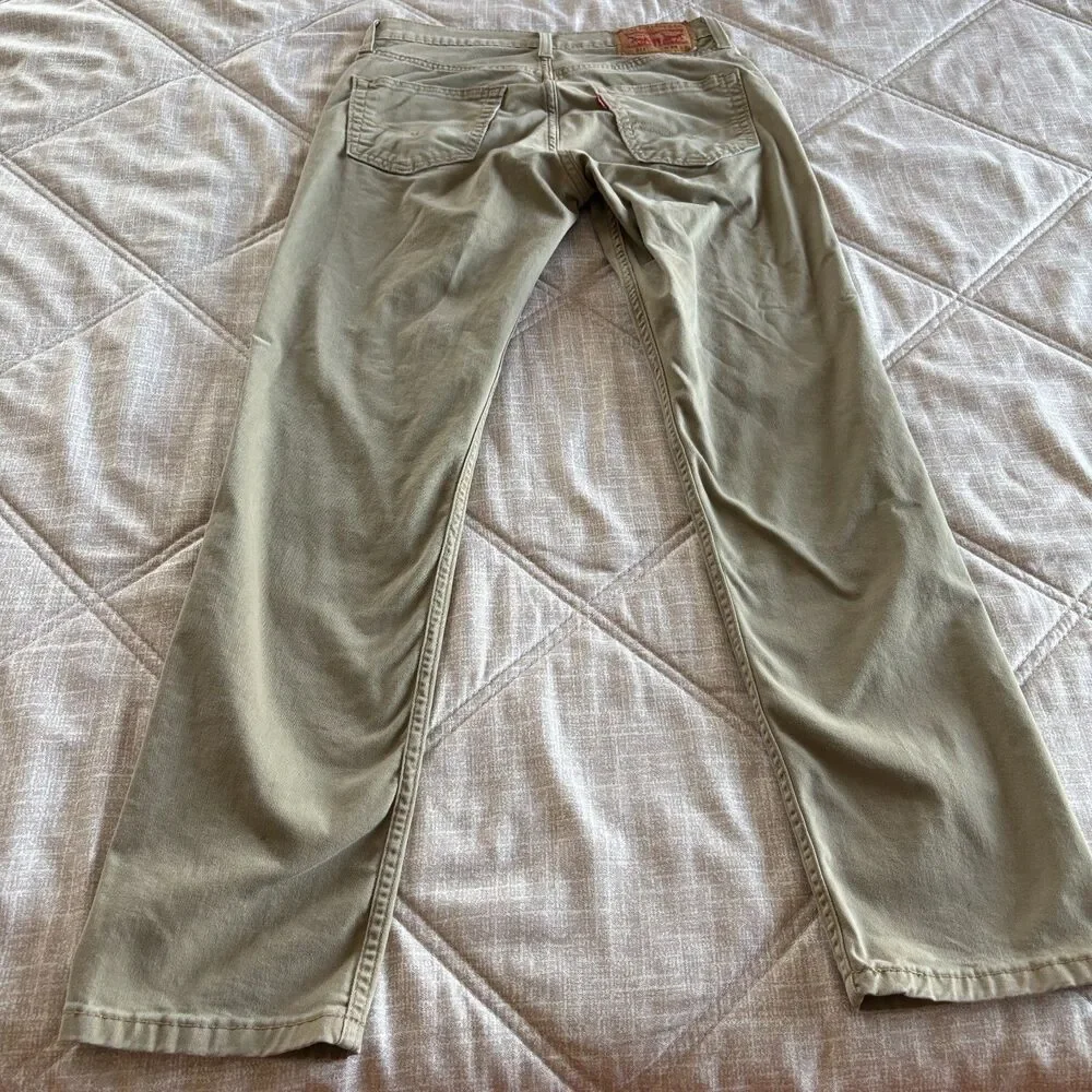 Levi's 511 Slim Fit Tan Khaki Casual Pants Trousers Men's Size 29x30